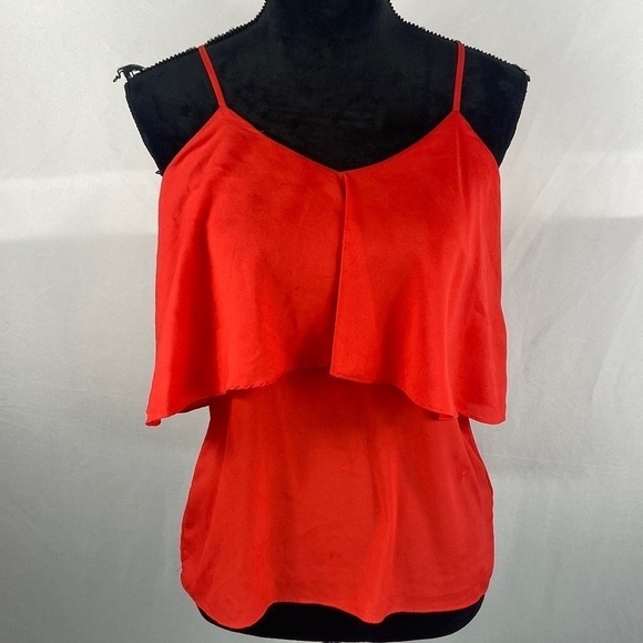 Forever 21 Bright Red Cami Top with Adjustable Straps - Picture 1 of 6